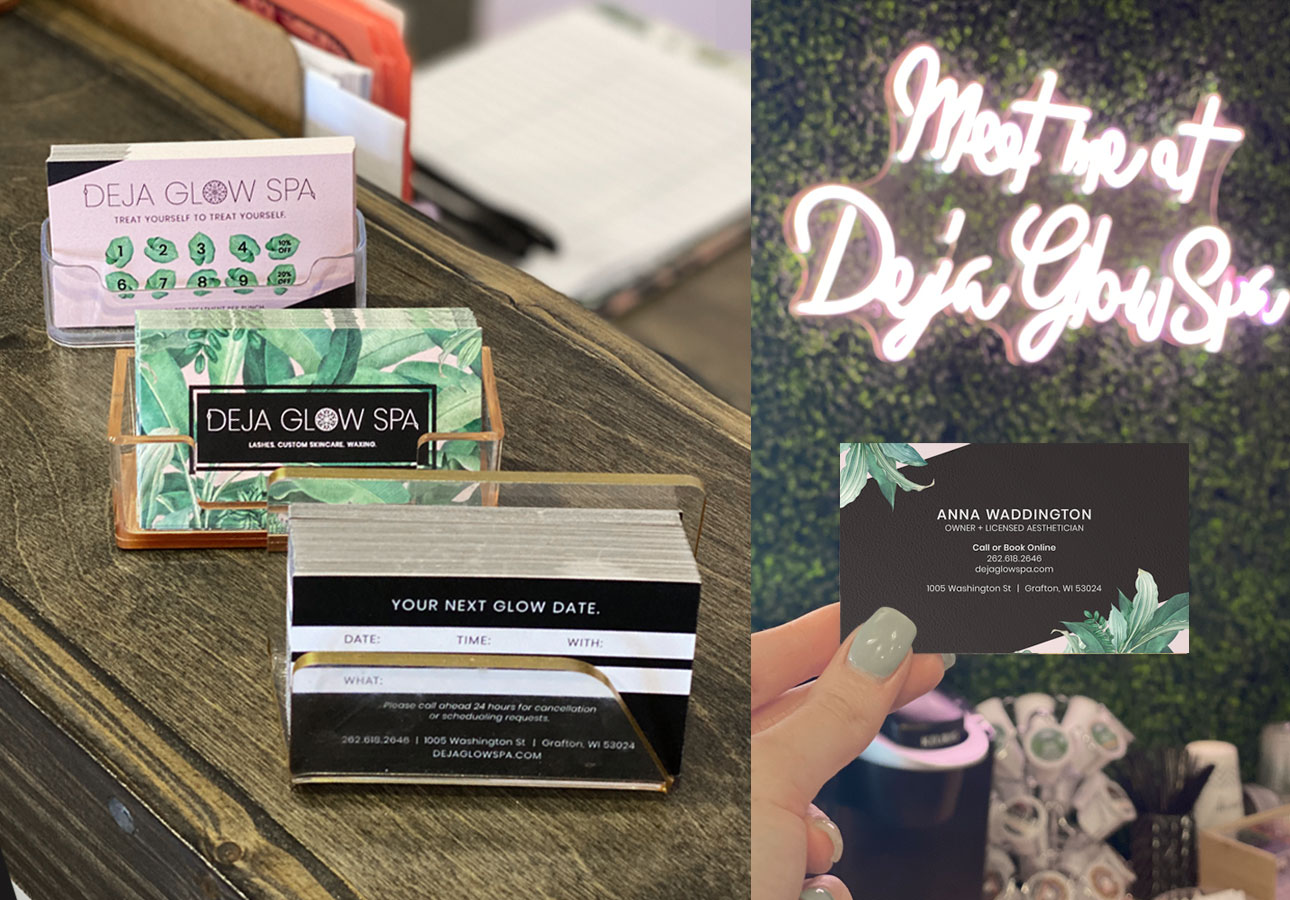 Deja Glow Spa Cards