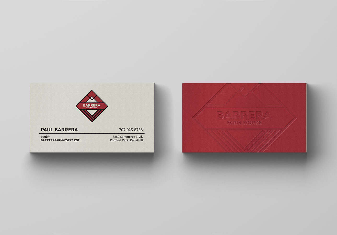 Barrera Farmworks business card