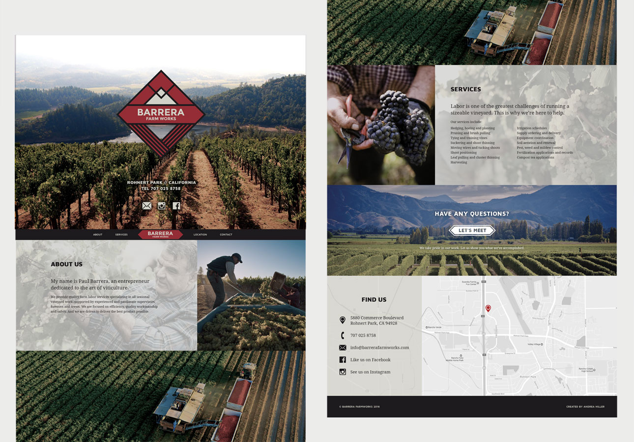 Barrera Farmworks website