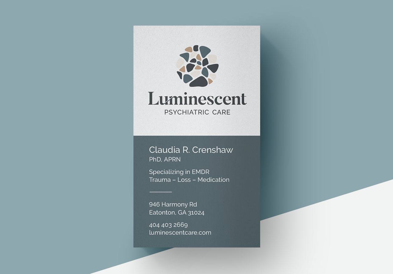 Luminescent Psychiatric Care Business Card