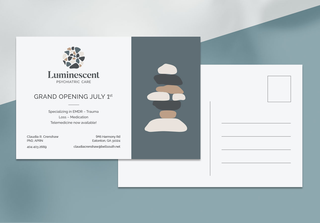 Luminescent Psychiatric Care Post Card